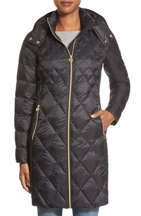 michael kors padded coat|michael kors lightweight jacket women's.